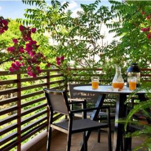 Upscale Studio With Amazing Lush terrace