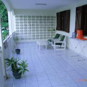 House with 2 bedrooms in Petit Bourg with wonderful sea view furnished terrace and WiFi 3 km from the beach