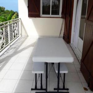House with 3 bedrooms in VieuxHabitants with wonderful sea view terrace and WiFi 20 km from the beach