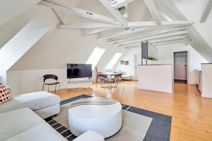 Unique Apartment w Exposed Beams Next to Tivoli