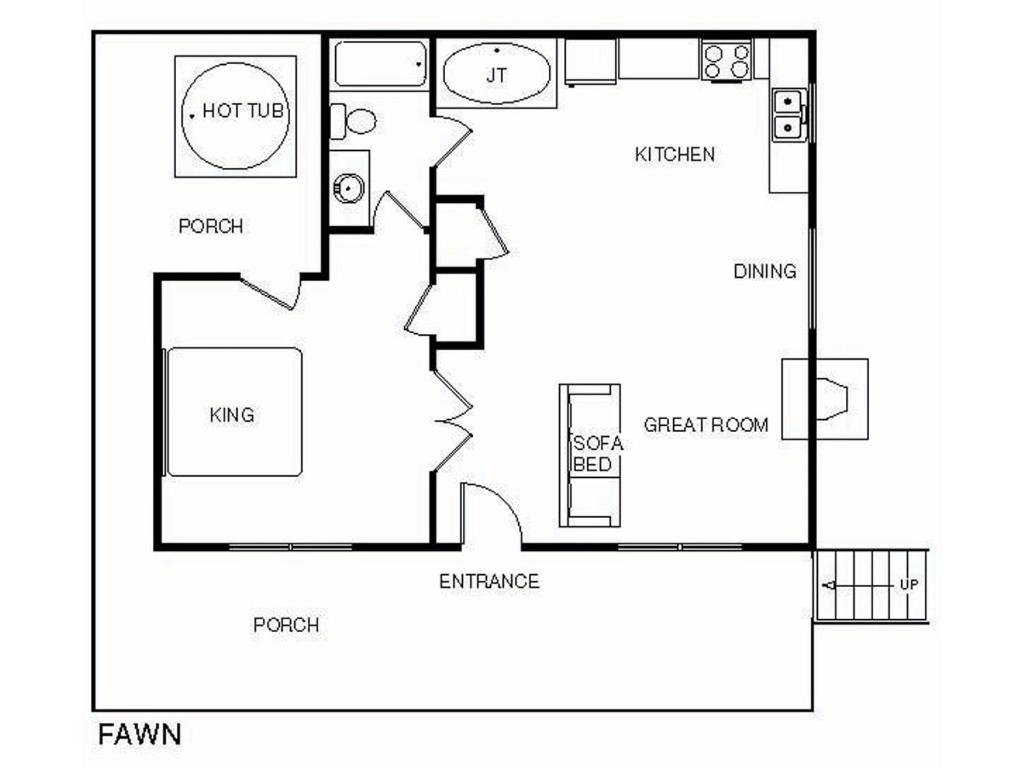 Fawn Cabin 1 Bedroom Sleeps 4 Hot Tub Private Pets Gas Fireplace - image 3