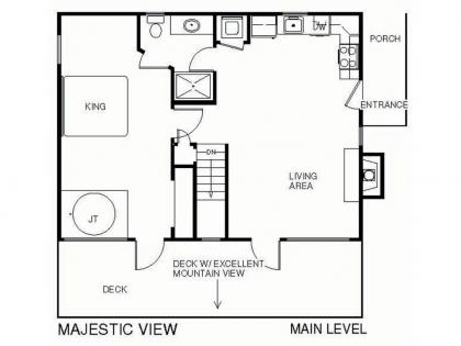 Majestic View 1 Bedroom Sleeps 2 Jetted Tub Mountain View Hot Tub - image 20