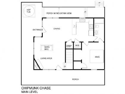 Chipmunk Chase 2 Bedrooms Sleeps 8 Hot Tub Pool Table Fireplace - image 11