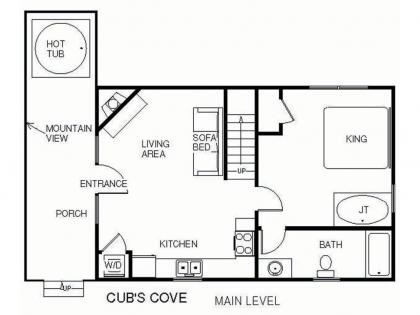 Cub’s Cove 1 Bedroom Near Downtown View Jetted Tub WiFi Sleeps 4 - image 19